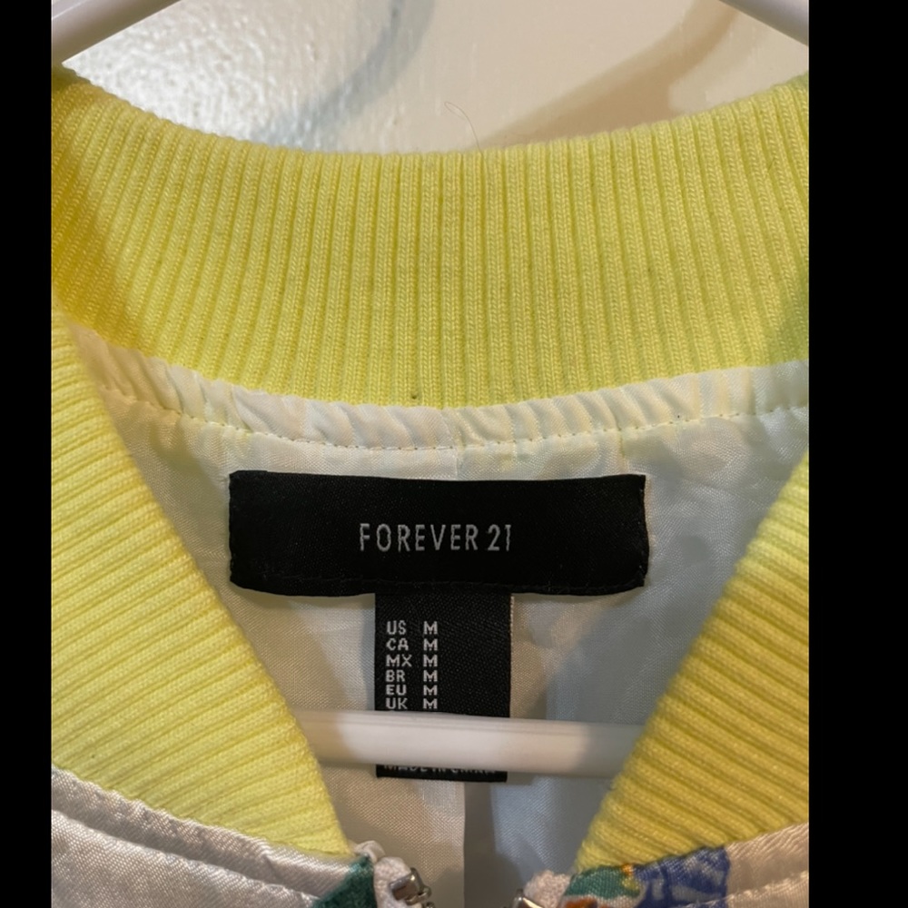 Cottagecore Floral Springtime Bomber Jacket M/6 - Picture 3 of 3